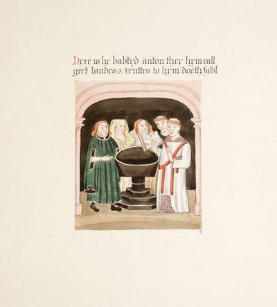 Ms. New Coll 380, f34r. Le antichità della Cattedrale di Santa Maria, Carlisle, disegnate da Robert Carlile, 1795 da Robert Carlile